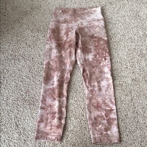 lululemon athletica Tie-Dye Pink Leggings